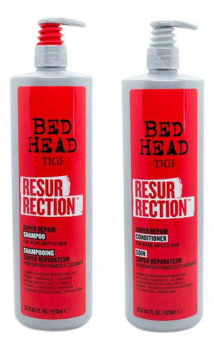 Tigi Bed Head Kit Resurrection Shampoo Acondicionador 970ml