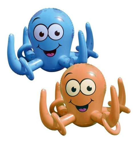 Imagen 7 de 10 de Pulpo Inflable Duchador De Juguete Juego Agua Verano Niños