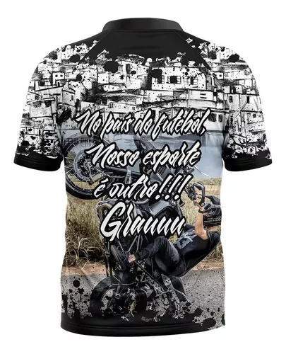 Camiseta Motos Grau Na Favela 244 Peita Chave De Quebrada no Shoptime