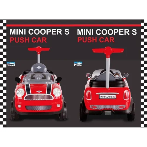 Carro para bebé con guia Mini Cooper Push Car Prinsel