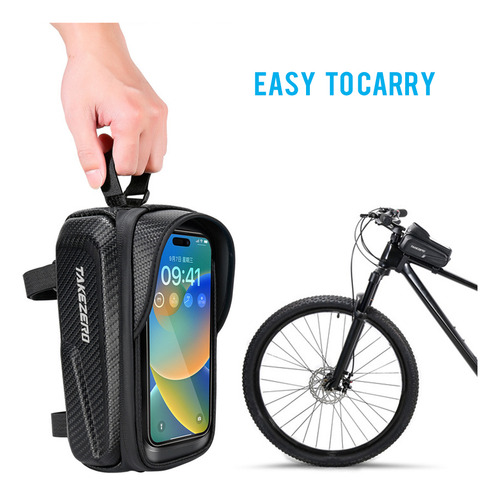 Impermeável Bicicleta Telefone Mount Bolsas Frente Quadro To