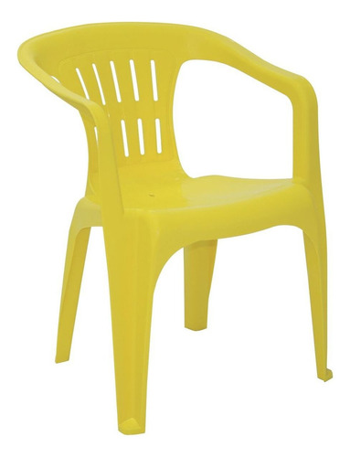 Cadeira Tramontina Atalaia Em Polipropileno Amarelo