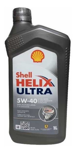 Aceite Full Sintetico 5w40 Shell Ultra