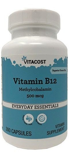 Vitacost La Vitamina B-12 Methylcobalamin - 500 Mcg - 300 Cá