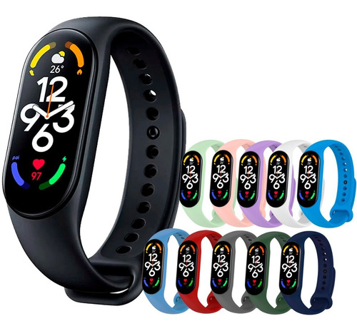 Xiaomi Mi Smart Band 7 Global + 5 Correas Extra Color Elegir