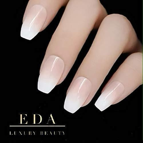 Eda Luxury Beauty Natural Nude Pink Ombre White French Ultim