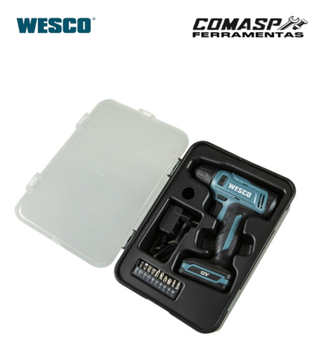 Parafusadeira Furadeira Ws2555k Sem Fio De 10mm Wesco