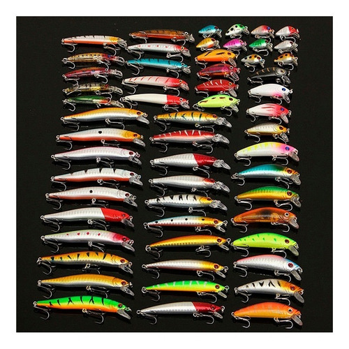 Curricanes. 56 Pcs. Senuelos. Crankbaits. Cebo. Pesca.