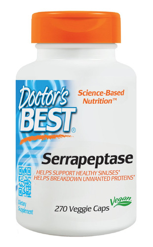 Doctors Best Serrapeptase 270 Caps - - Unidad a $6