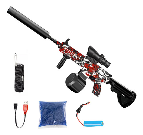 Pistolas De Hidrogel M416 Rifle De Hidrogel Electrica Gel Rojo