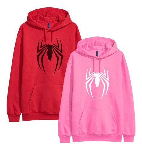 2 Sudaderas Hoodies Spiderman Pareja Pack De Sudaderas