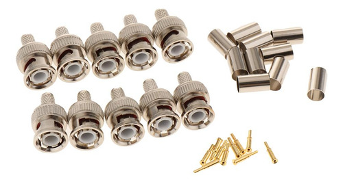 3 X 2-3 Del Paquete 10 Piezas Conector Bnc 3 Piezas