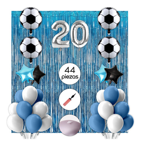 Combo Globos De Belgrano Deco Cumpleaños Super Completo 20 Set Cumpleaños