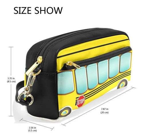 Escolar Amarillo Zoeo Niños Caja De Lápiz De Student Bus De