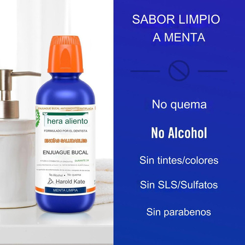 Enjuague Bucal Therabreath Gingivitis 473 Ml - Sabor Menta