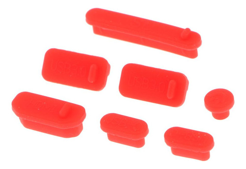 De Tapón De Cubierta De Enchufe Antipolvo De Silicona Rojo