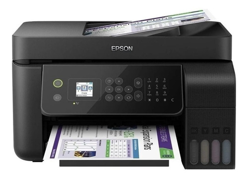 Imagen 1 de 2 de Impresora a color  multifunción Epson EcoTank L5190 con wifi negra 110V/220V