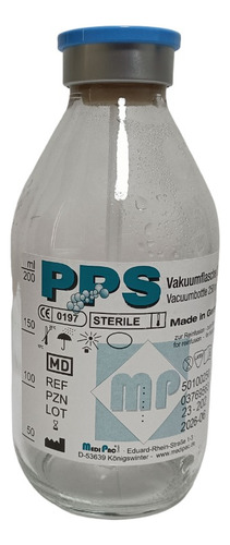 Botellas De Vacio Pps Vidrio 250cc Multiproposito Esteril