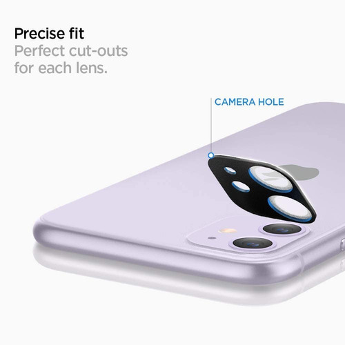 Vidrio Templado Spigen Full Camara Trasera iPhone 11 Pack X2