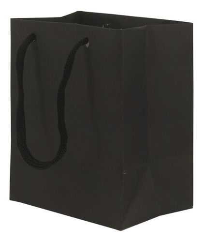 Sacola Preta Pp 12x10x7 - 50 Unidades Preto