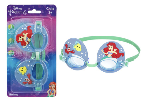 Lentes De Natación La Sirenita Disney 3+ Niñas Bestway 9103c