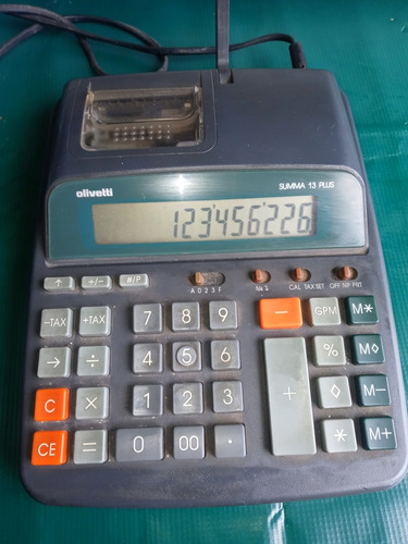 Calculadora Olivetti Summs 13 Pus Excelente Estado