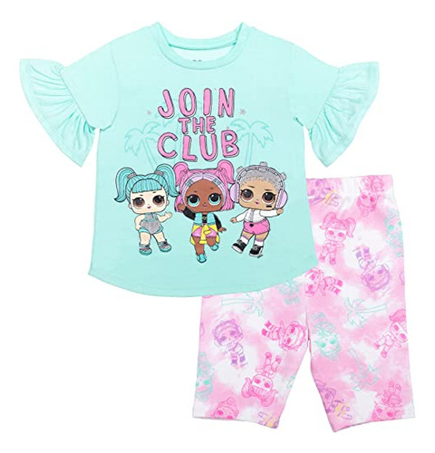 Conjunto De Camiseta Y Pantalones Cortos De Bicicleta Lol Su