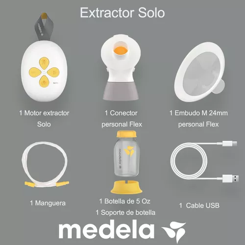 SOLO™ Extractor de Leche Eléctrico Simple.- Medela
