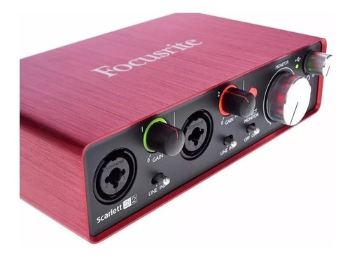 Focusrite Scarlett 2i2 2da Generacion Placa De Sonido Usb
