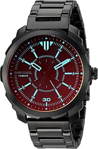 Diesel Machinus - Reloj De Tres Manecillas De Acero