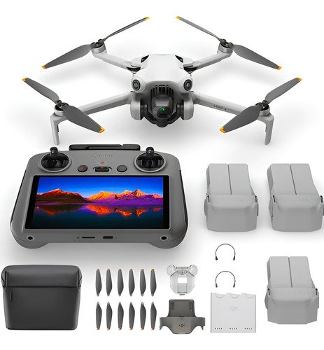 Mini Drone Dji Mini 4 Pro Fly More Combo Com Câmera 4k Cinza