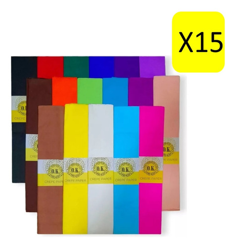 Papel Crepe Colores Varios