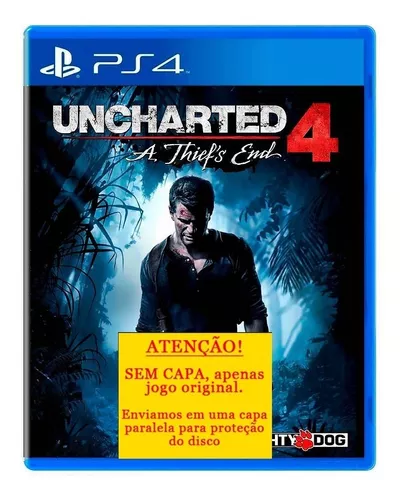 Jogo Uncharted A Thief's End 4 - Capa Papelão - Ps4 Original