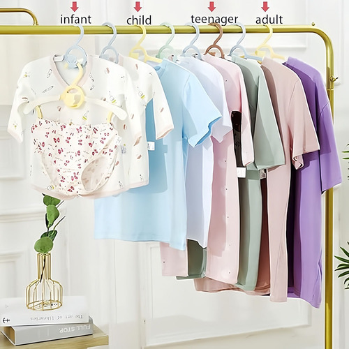20pcs Ganchos Ropa Moda Niños Bebes Perchera Durable Amarillo