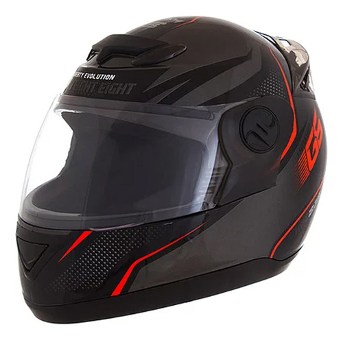 Casco Evolution G6 788 Factory Edition Neon Negro/naranja