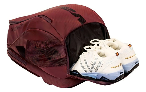 Mochila Padel Varlion 26 L Paletas Ambassadors Cuero Paddle Color Bordó