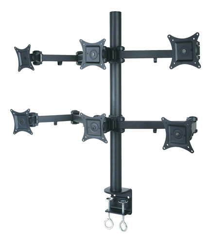 Homevision Tecnologia 13 24  Seis Monitor Desk Mount Negro