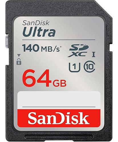 Memoria Sandisk 64gb Ultra Sdxc Uhs-i 140mb/s