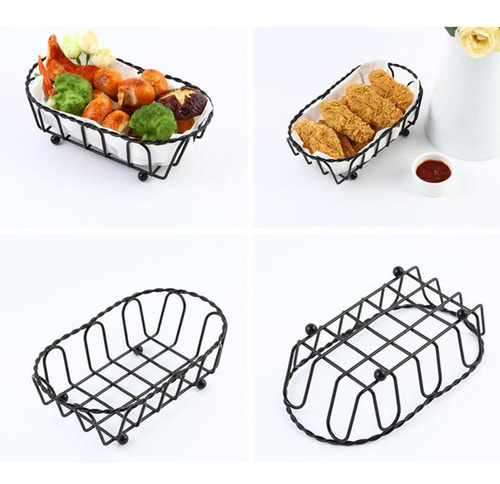 Cesta De Arte De Hierro Metálico 4 Piezas