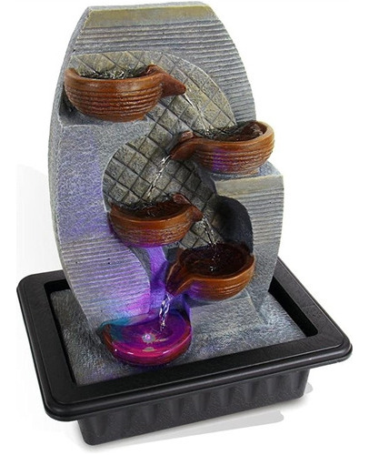 Fuente De Agua Decorativa Serenelife Sltwf87led