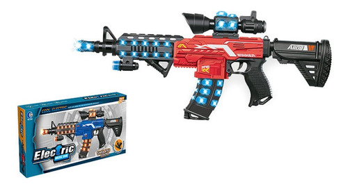 Rifle Pistola M4 Juguete Luces Sonido Vibracion Juegos