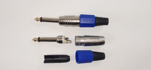 Imagen 3 de 3 de Conector Plug 6.5mm. Plug 1/4 Mono Para Sonido Profesional