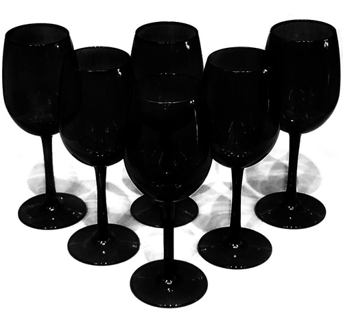 Set De 6 Copas Para Vino 8oz Colores Brillantes