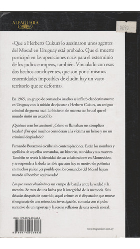 Los Que Nunca Olvidaran, De Fernando Butazzoni. Editorial Alfaguara En Español
