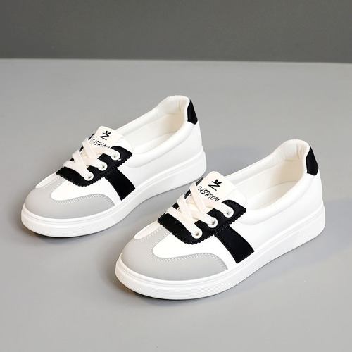 Zapatillas Blancas Para Mujer, Zapatos Deportivos Con Cordones En La Parte Superior De Malla