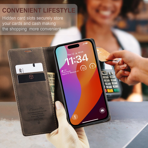 Funda De Cuero Tipo Billetera Con Ranura For Tarjetas For Samsung A06