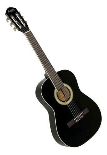 Violão clássico infantil Tagima Memphis AC-34 para destros black verniz brilhante