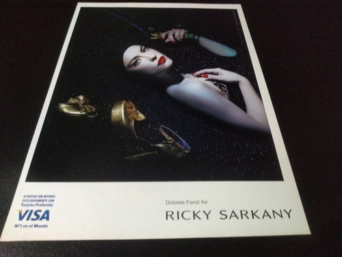 (pf741) Publicidad Ricky Sarkany * Dolores Fonzi