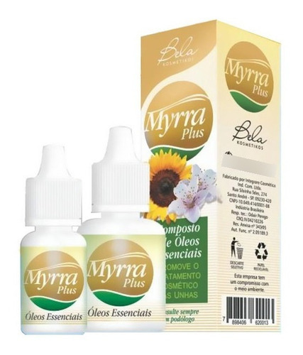 Myrra Plus Fortalecedor E Restaurador De Unhas 20ml