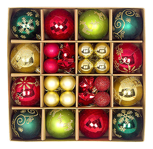 44 Bolas Colgantes De Árbol De Navidad Para Decoración De Fi